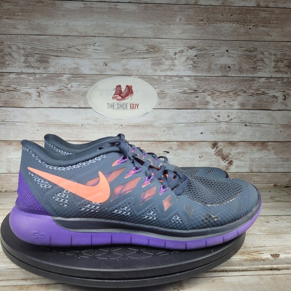 Nike Free 5.0 Sneakers Womens Size 9 Gray Mesh Breathable Low Top Running Shoes